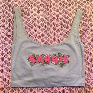 cropped barbie tank